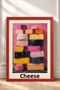 Cheese-Themed Colorful Cheese Molds, Framed Painting, Italy Poster, Wall Decor, Itp174. - 3