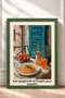 Eat Spaghetti – Spaghetti-Themed Table Setting – Framed Poster – Italy Poster – Wall Decor – Itp171 - 3