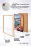 Portofino Arched Window with Port Frame Painting, Italy Poster, Living Room, Kitchen, Wall Decor, Itp190. - 4