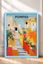 Pompei Sunny Stairway Street Framed Painting Italy Poster Living Room Kitchen Wall Decor Itp188 - 3
