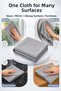 3-Piece Cleaning Set - 40X40 Checkered Cleaning Cloth, Bathroom Grout Cleaner, Magic Liquid, Gift. - 3