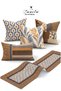 Digitally Printed Avena Patchwork Patterned Square Cushion Cover, 43 X 43 Cm, Double-Sided Cushion Cover, 1 Piece. - 6