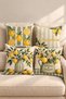 Set of 4 Dolce Limone Green and Yellow Lemon Garden Pillow Covers, Double-Sided Print, 43X43 Cm. - 2