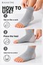Bamboo Foot Support Socks – Pack of 2 – Open-Toe, Breathable, Flexible, with Ankle and Arch Support, Unisex. - 4