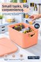 3-Piece 19Lt Storage Box with Lid - In-Cabinet Organizer Basket Decorative Organizer Multi-Purpose Pink - 6