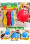 Set of 4 Rubber Punch Balloons – Assorted-Color Fist and Play Balloons - 2