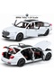 White 1:24 Scale BMW 760Li Metal Toy Car with Opening Hood and Trunk Doors, Light-Up and Sound-Activated Model Car