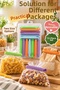 Set of 13 Boxed, 2 Different Sizes, Colorful Bag Clips—Kitchen Bag Closure Clips and Organizers - 5