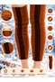 Long Thermal Wool-Textured Knee Pads, 2 Pairs (4 Pieces) – 47 cm, Winter-Ready, Heat-Retaining, Stretchy, and Soft Knee Pads - 2