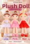 46 cm Princess Cloth Doll – Cute Toy Doll in a Colorful Dress – 1 Piece