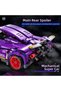 470-Piece Purple Sports Car Building Set, 1:18 Scale, with Wind-Up Mechanism, Ages 6+ - 5