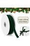 Dark Green Velvet Ribbon, 1 cm x 10 Meters, Ribbon for Decorating New Year's Gift Packages