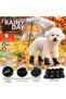 Rainy Day Small Dog Rain Boots, 4-Pack, Black, for Small and Medium-Sized Dogs - 2