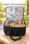 Thermal Zipper Bag, Black—Perfect for Picnics, Travel, and Work