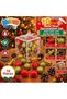18-Piece Boxed Christmas Tree Ornament Set – Assorted Fir Tree Ornaments Featuring Red and Glittery Gold Balls, Pinecones, and Candy Figures