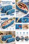 Quilted Waterproof Fabric 2-Piece Makeup & Pencil Case Set—Multipurpose for Everyday Use (23x12 cm) - 3
