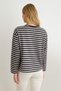 Lacivert Baskılı Bisiklet Yaka Oversize/Geniş Kalıp Örme Sweatshirt TWOAW27SW00263 - 2