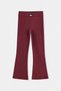 Burgundy Plain Knitted Tights Tkdss24Ta00007