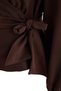 Brown Finike Woven Plus Size Blouse - 2