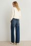 Blue Low Waist Wide Leg Jeans Twoaw27Je00288 - 2