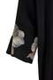 Black Embroidery Detailed Shift/Straight Cut Maxi Woven Linen Cap & Robe Tctaw27Kf00007 - 2