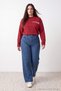 Mavi Wideleg Büyük Beden Jeans TBBAW27CJ00044 - 3