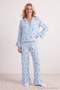 Blue New Year Satin Woven Pajama Set Thmaw27Pt00144 - 4