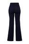 More Sustainable Navy Blue Soft Textured Ribbed High Neck Knitwear Bottom - Top Set Twoaw27Au00090 - 6