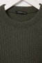 Khaki Regular Crew Neck Basic Thick Knit Sweater Tmnaw27Kz00047 - 2