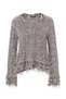 Anthracite Tassel Detailed Soft Textured Knitwear Sweater Twoaw27Kz00334
