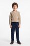 Double Leg Boy's Trousers with Tie Waist - 2