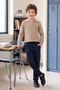 Double Leg Boy's Trousers with Tie Waist