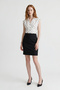 Slim Fit Black High Waist Mini Skirt
