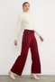 Palazzo Knitwear Trousers with Elastic Waist