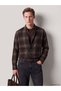 Sparkling Choices from Shining Store Standard Fit Plaid Embroidered Men's Lumberjack Shirt - 2
