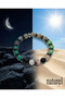 Original Cancer Zodiac Sign Original Natural Stone Bracelet |   Labradorite - Aventurine - Tourmaline