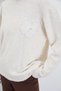 Beaded Floral Embroidered Knit Sweater - 3