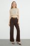 High Waist Palazzo Trousers with Belt Detail