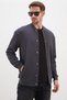 Snap Fastener Pique Fabric Regular Fit Jacket - 4