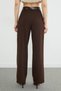 High Waist Palazzo Trousers with Belt Detail - 8