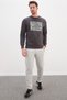 3 Thread Floral Maze Printed Crew Neck Sweatshirt - 3