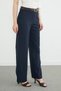 High Waist Palazzo Trousers with Belt Detail - 7