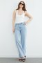 Rivet Detailed High Waist Jeans - 4