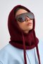 Adjustable Knitwear Thick Knit Cap, Balaclava, Knitwear Cap, Beanie, Hooded Cap, Knitwear Knit - 3