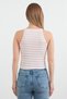Halter Neckline Body with Striped Ring Detail - 4