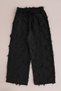 Girls' Palazzo Trousers with Tassels and Elastic Waist - 3