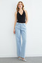 Stone Detailed High Waist Jeans - 5