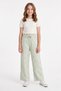 Girls' Palazzo Trousers with Tassels and Elastic Waist - 2