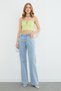 High Waist Jeans with Stones - 5