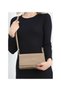 Mink Croco Patterned Women's Mini Hand & Shoulder Bag - 5
